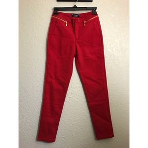 Betsy‎ Red high waist Pants size M